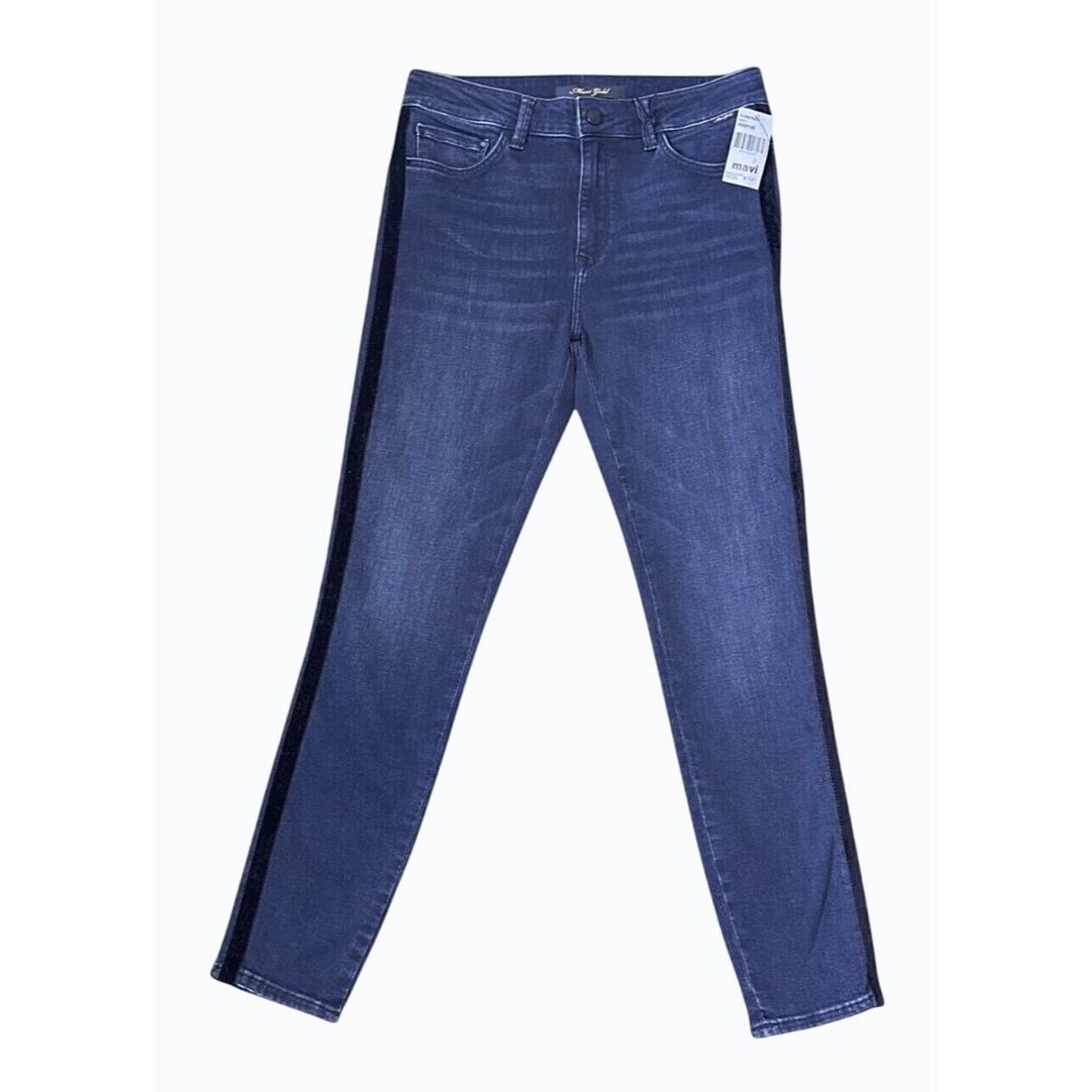 NWT Mavi Gold Stretch Tess‎ High Rise Soft Jeans Medium Dark Wash Size 27